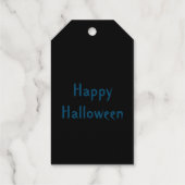 Halloween Straw Scarecrow und Ravens Custom Geschenkanhänger (Rückseite)