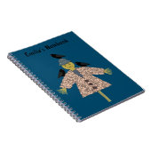 Halloween Straw Scarecrow und Ravens Custom Notizblock (Rechte Seite)