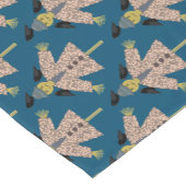 Halloween Straw Scarecrow und Ravens Gemustert Kurzer Tischläufer (Ecke)