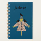 Halloween Straw Scarecrow und Ravens Individuelle Planer (Vorderseite)