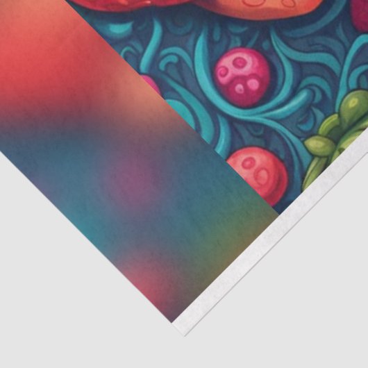 Halloween Strawberry Skull Decoupage Paper Seidenpapier (Ausschnitt)