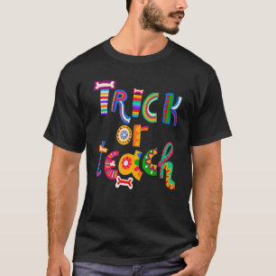 Halloween Streich oder Lehre Lehrer Halloween-Kost T-Shirt