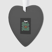 Halloween Streich oder Sauber Fledermaus-Webdesign Ornament (Vorderseite)