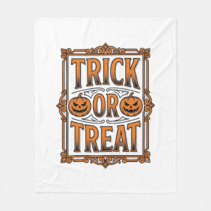 Halloween-Streich Süßigkeit Kürbis Schädel Vintage Fleecedecke
