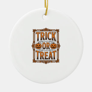 Halloween-Streich Süßigkeit Kürbis Schädel Vintage Keramik Ornament