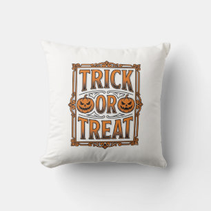 Halloween-Streich Süßigkeit Kürbis Schädel Vintage Kissen