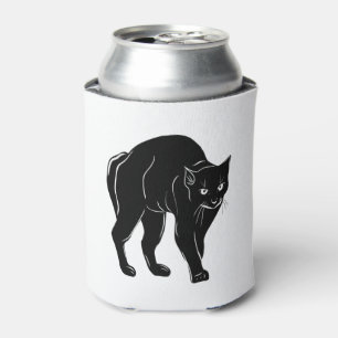 Halloween Streunende schwarze Katzen Silhouette Ze Dosenkühler