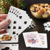 Halloween Strickende Mutter - Poker Spielkarten (In Situ)