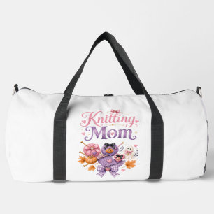 Halloween Strickende Mutter - Reisetaschen Duffle Bag