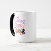 Halloween Strickende Mutter Tasse (Vorderseite Links)