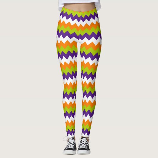 Halloween Strip-Leggings Leggings (Vorderseite)