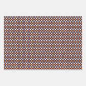 Halloween Stripes and Dots Pattern Geschenkpapier Set (Vorderseite 3)