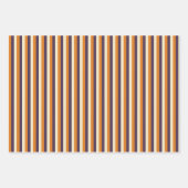 Halloween Stripes and Dots Pattern Geschenkpapier Set (Vorderseite 2)