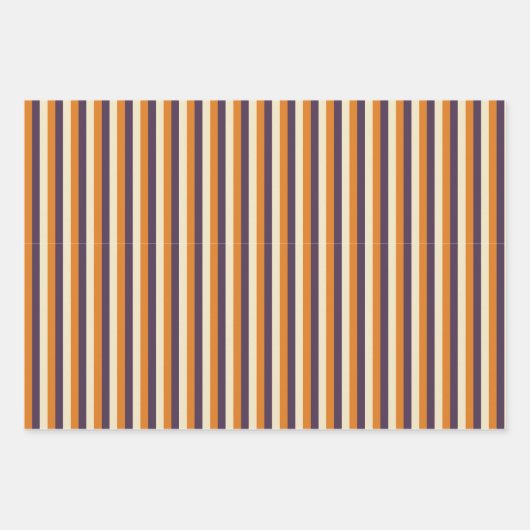 Halloween Stripes and Dots Pattern Geschenkpapier Set (Vorderseite 2)