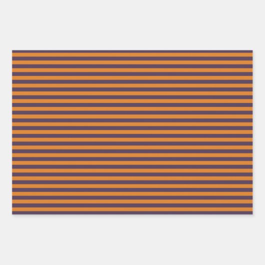 Halloween Stripes and Dots Pattern Geschenkpapier Set (Vorderseite)