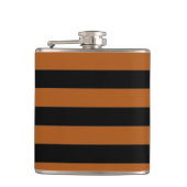 Halloween Stripes Flachmann (Vorderseite)