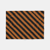 Halloween Stripes Fleecedecke (Vorderseite (Horizontal))