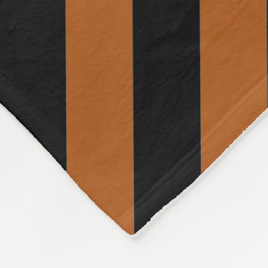 Halloween Stripes Fleecedecke (Ecke)
