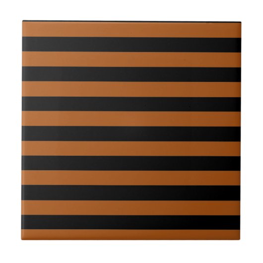 Halloween Stripes Fliese (Vorderseite)