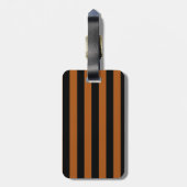 Halloween Stripes Gepäckanhänger (Rückseite vertikal)