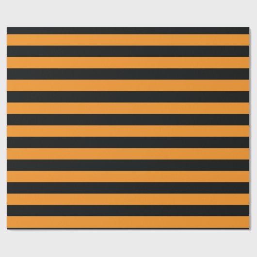 Halloween Stripes Geschenkpapier (Flach)