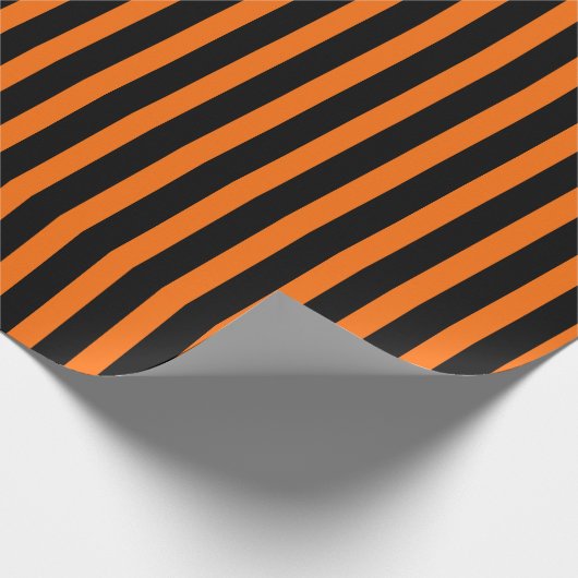 Halloween Stripes Geschenkpapier (Ecke)