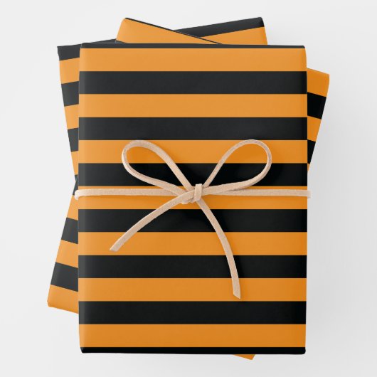 Halloween Stripes Geschenkpapier Set (Beispiel)