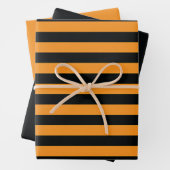 Halloween Stripes Geschenkpapier Set (Beispiel)