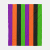 Halloween Stripes in Classic Colors Fleecedecke (Vorderseite)