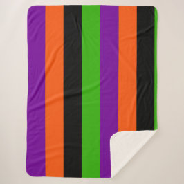 Halloween Stripes in Classic Colors Sherpadecke