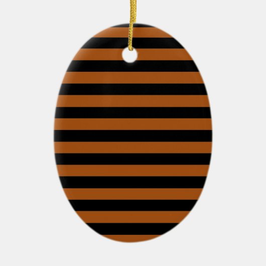Halloween Stripes Keramik Ornament (Vorne)
