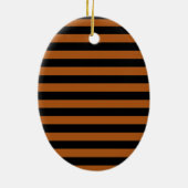Halloween Stripes Keramik Ornament (Hinten)
