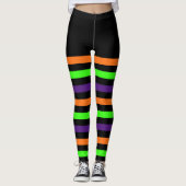 Halloween Stripes Leggings (Vorderseite)
