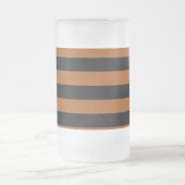 Halloween Stripes Mattglas Bierglas (Mittel)