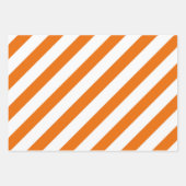 Halloween Stripes Orange Black Geschenkpapier Set (Vorderseite 2)