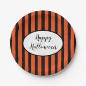 Halloween Stripes Paper-Teller Pappteller (Vorderseite)