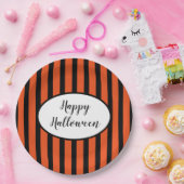 Halloween Stripes Paper-Teller Pappteller (Party)