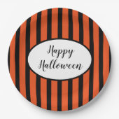 Halloween Stripes Paper-Teller Pappteller (Vorderseite)
