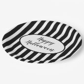 Halloween Stripes Paper-Teller Pappteller (Schrägansicht)