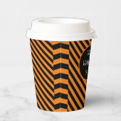 Halloween Stripes Pappbecher (Rechts)