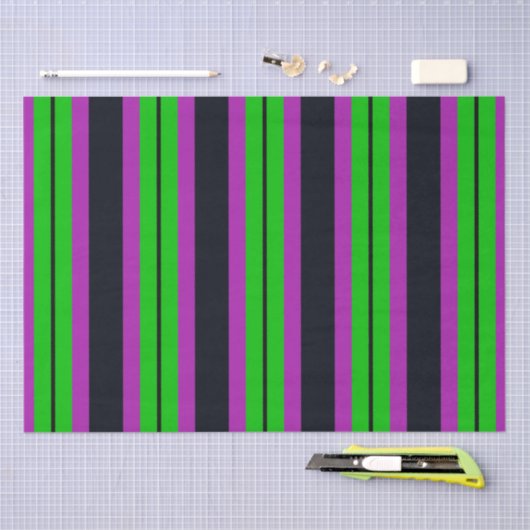 Halloween Stripes Seidenpapier (Handwerk)