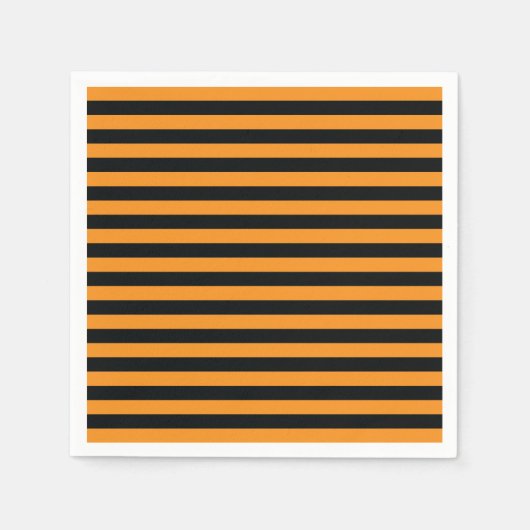 Halloween Stripes Serviette (Vorderseite)