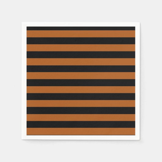 Halloween Stripes Serviette (Vorderseite)