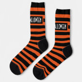 Halloween Stripes Socken (Linkes Detail)