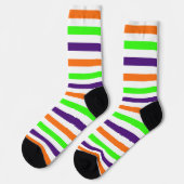 Halloween Stripes Socken (Linkes Detail)