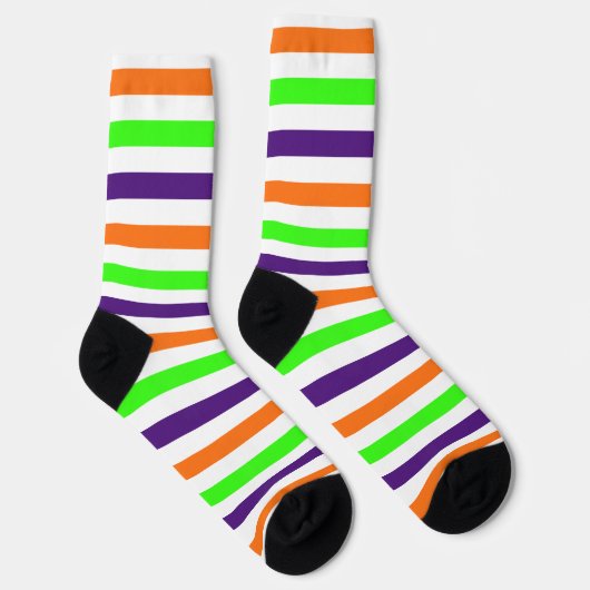 Halloween Stripes Socken (Rechts)