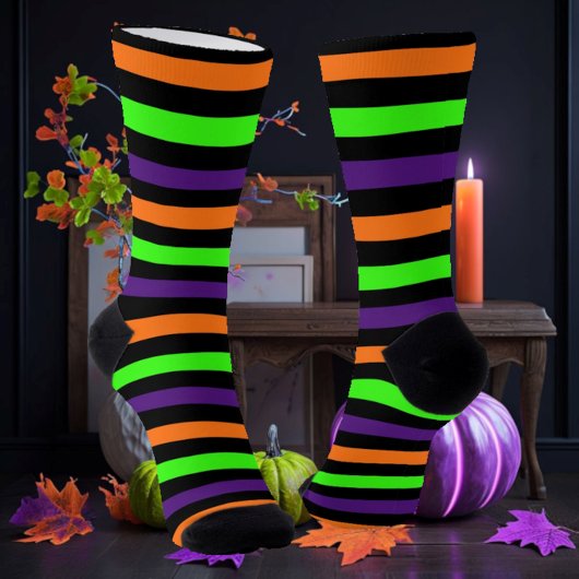 Halloween Stripes Socken