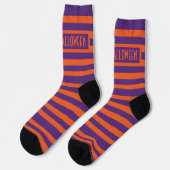 Halloween Stripes Socken (Linkes Detail)