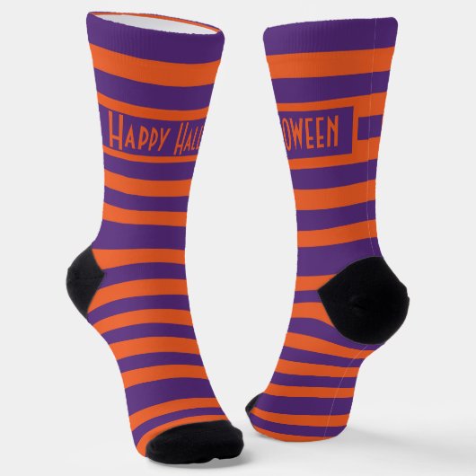 Halloween Stripes Socken (Gewinkelt)