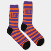Halloween Stripes Socken (Rechts)